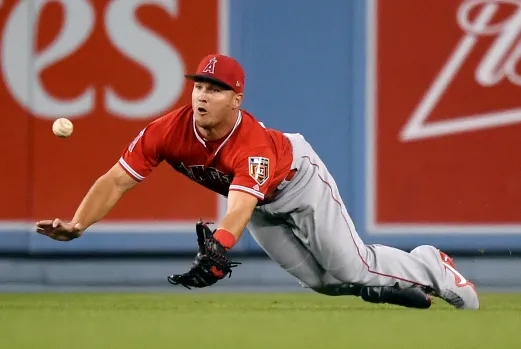 Mike Trout American Baseball Center Fielder